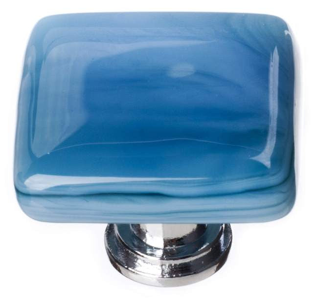 Sietto K-303: 1-1/4" Cirrus Cabinet Knob - Marine Blue