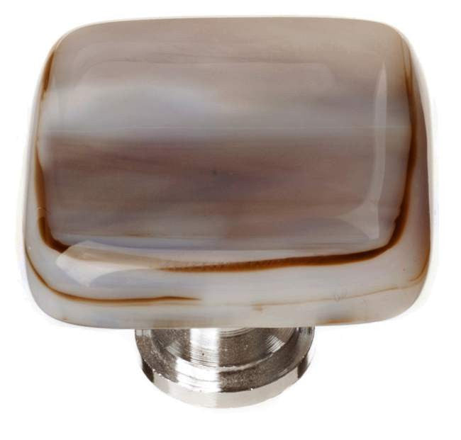Sietto K-305: 1-1/4" Cirrus Cabinet Knob - White & Brown