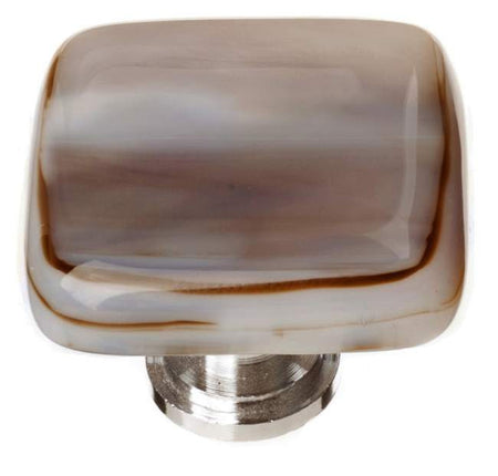 Sietto K-305: 1-1/4" Cirrus Cabinet Knob - White & Brown