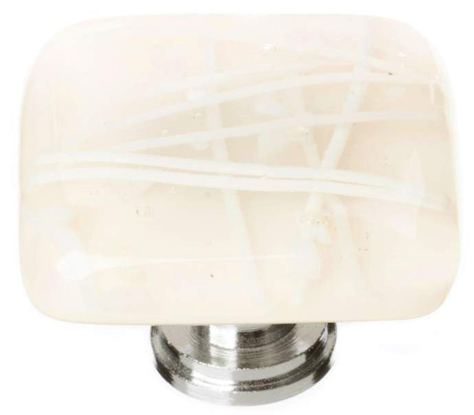 Sietto K-500: 1-1/4" Cirrus Cabinet Knob - Vanilla & White