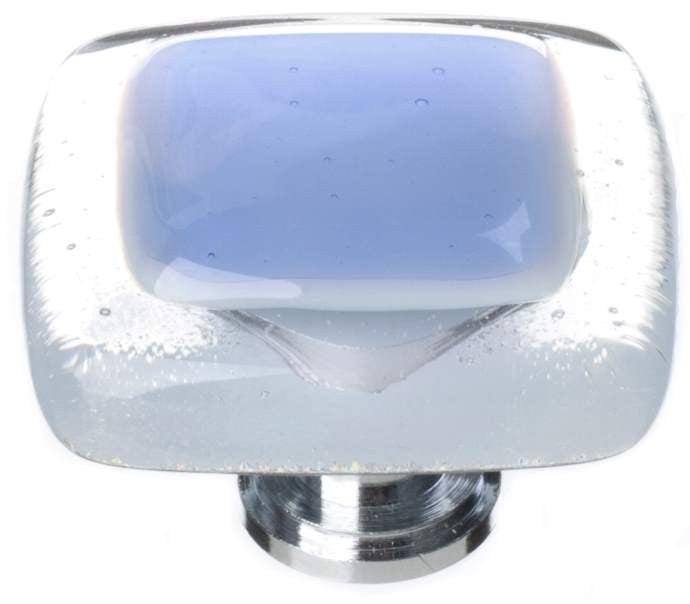 Sietto K-704: 1-1/4" Reflective Cabinet Knob - Sky Blue
