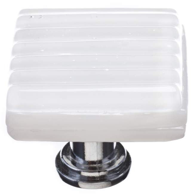Sietto K-800: 1-1/4" Texture Cabinet Knob - White