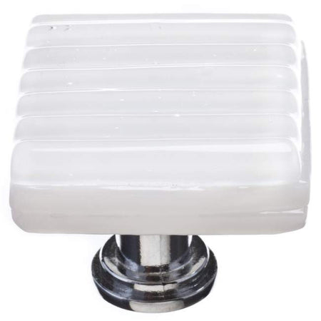 Sietto K-800: 1-1/4" Texture Cabinet Knob - White