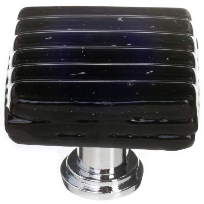 Sietto K-802: 1-1/4" Texture Cabinet Knob - Black