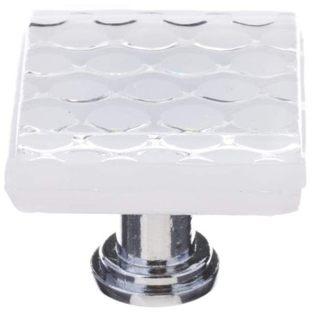 Sietto K-900: 1-1/4" Texture Cabinet Knob - White