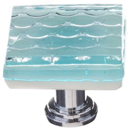 Sietto K-901: 1-1/4" Texture Cabinet Knob - Light Aqua