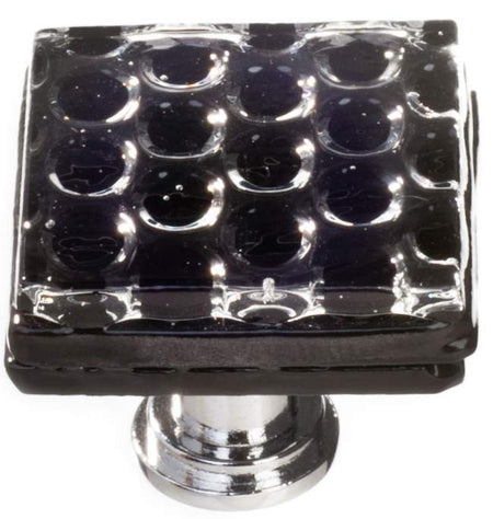 Sietto K-902: 1-1/4" Texture Cabinet Knob - Black