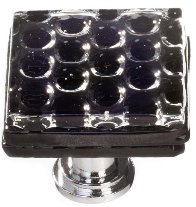 Sietto K-902: 1-1/4" Texture Cabinet Knob - Black
