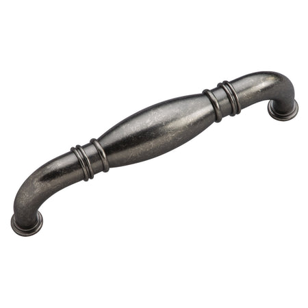 Hickory K48-BNV: 8" cc Williamsburg Cabinet Pull - Black Nickel Vibed