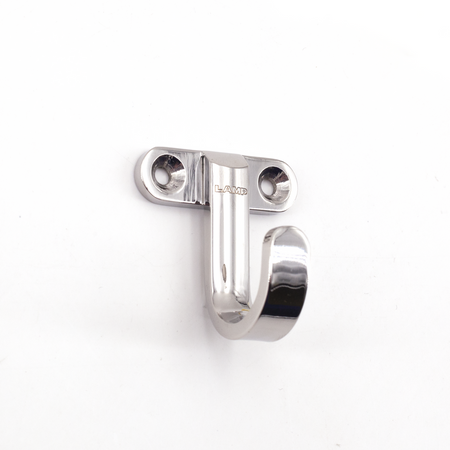 Sugatsune KB-H-35: 45mm Horizontal Mount Single Wall Hook - Mirror Stainless Steel