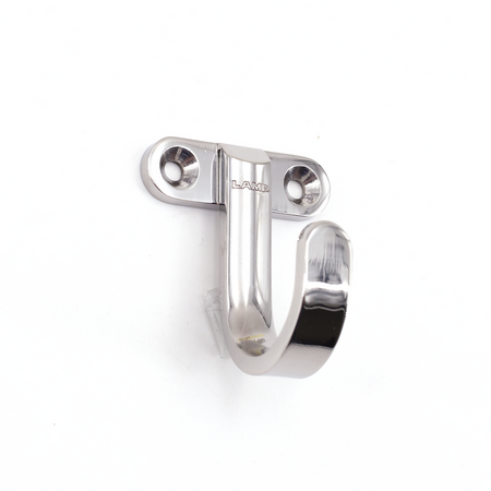 Sugatsune KB-H-40: 50mm Horizontal Mount Single Wall Hook - Mirror Stainless Steel