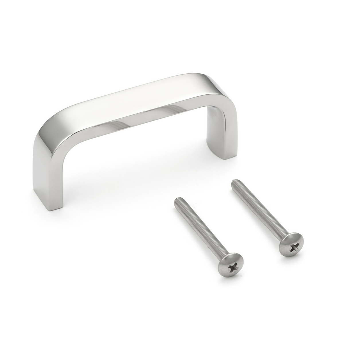Sugatsune KB-50/M: 45mm cc  D-Handle Cabinet Pull - Mirror Stainless Steel