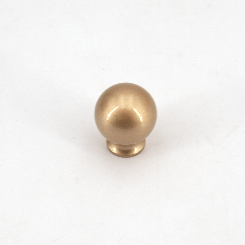 Sugatsune KK-B25SSG: 25mm Spherical Cabinet Knob - Satin Gold