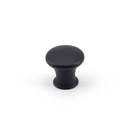 Sugatsune KK-T24BL: 24mm Classic Round Cabinet Knob - Black