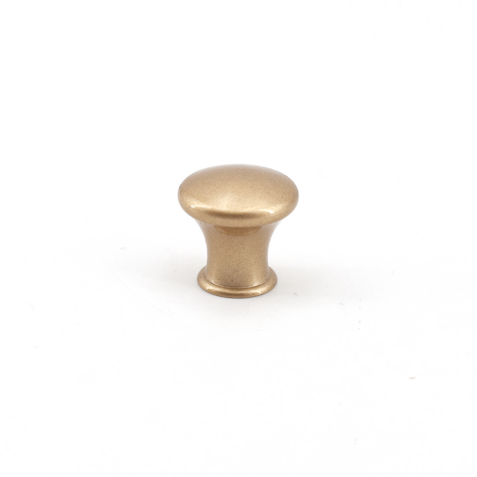 Sugatsune KK-T24SSG: 24mm Classic Round Cabinet Knob - Satin Gold