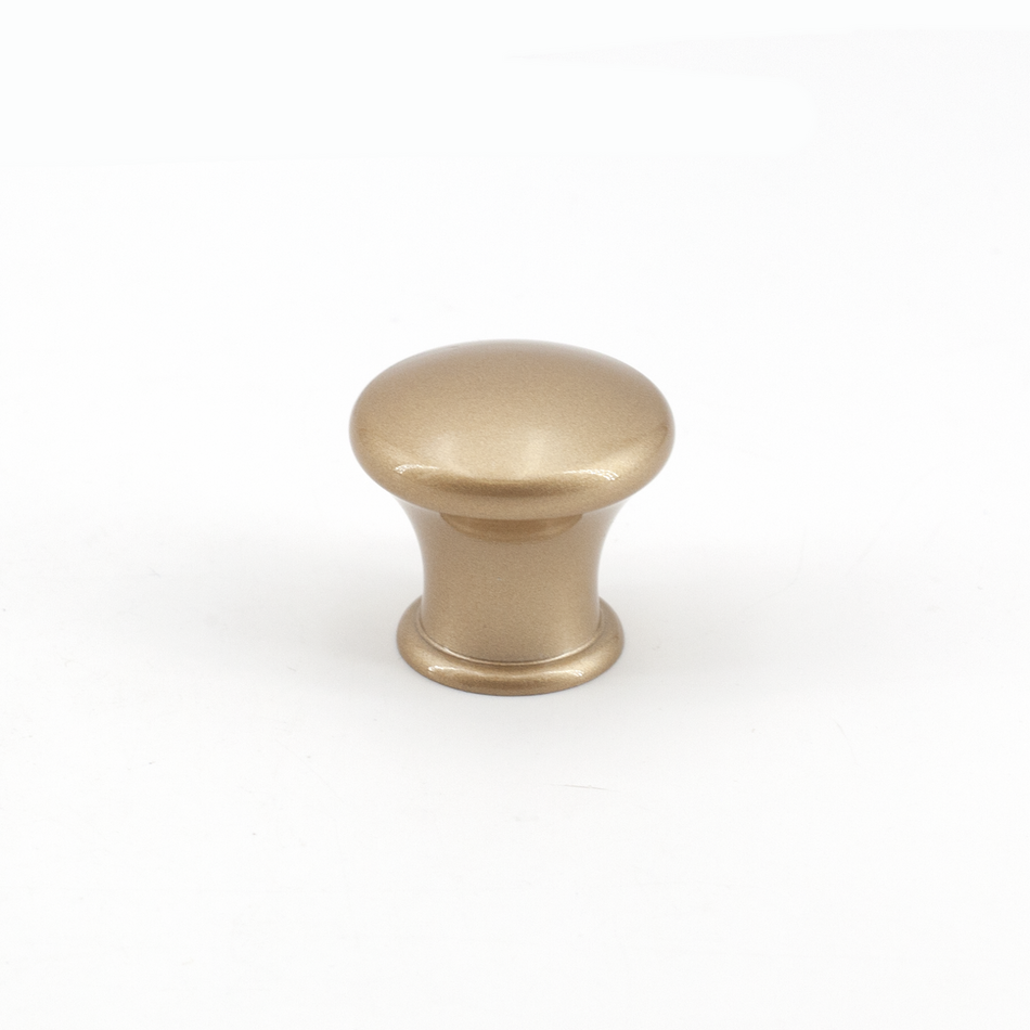 Sugatsune KK-T28SSG: 28mm Classic Round Cabinet Knob - Satin Gold