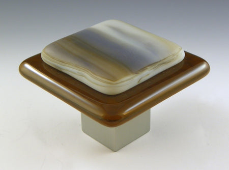 Grace White KS3: Kensington 3 Cabinet Knob - Brown