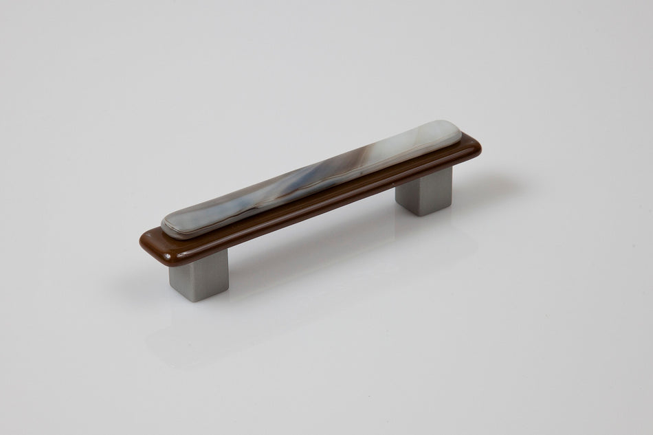 Grace White KS4: 4" cc Kensington 4 Cabinet Pull - Brown