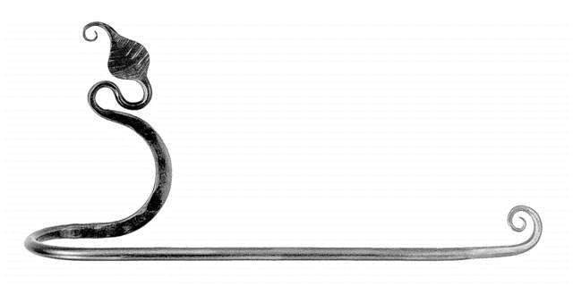 Acorn LBBBP: 13" Leaf Paper Towel Holder - Forged Iron