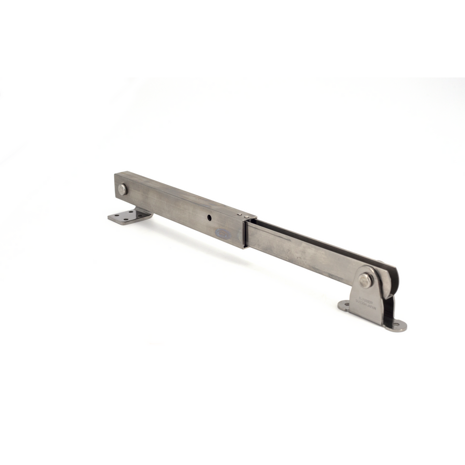 Sugatsune LBTS-350L: 350mm Heavy Duty Multi-Angle Lid Stay (left) - Satin Stainless Steel