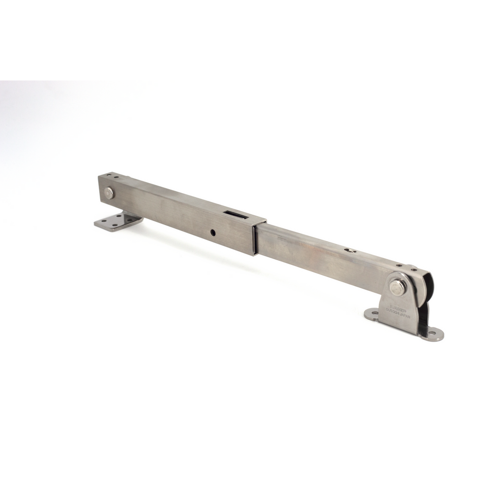 Sugatsune LBTS-350R: 350mm Heavy Duty Multi-Angle Lid Stay (right) - Satin Stainless Steel