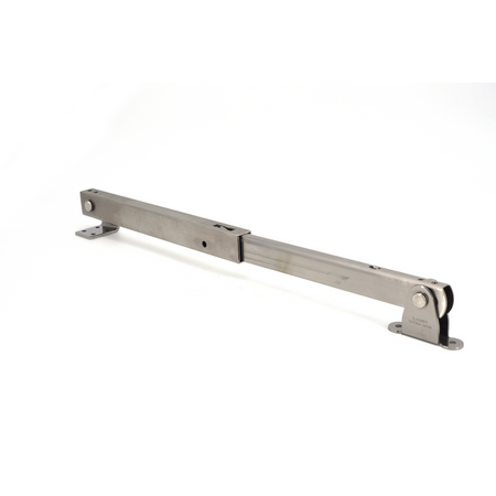 Sugatsune LBTS-450R: 450mm Heavy Duty Multi-Angle Lid Stay (right) - Satin Stainless Steel