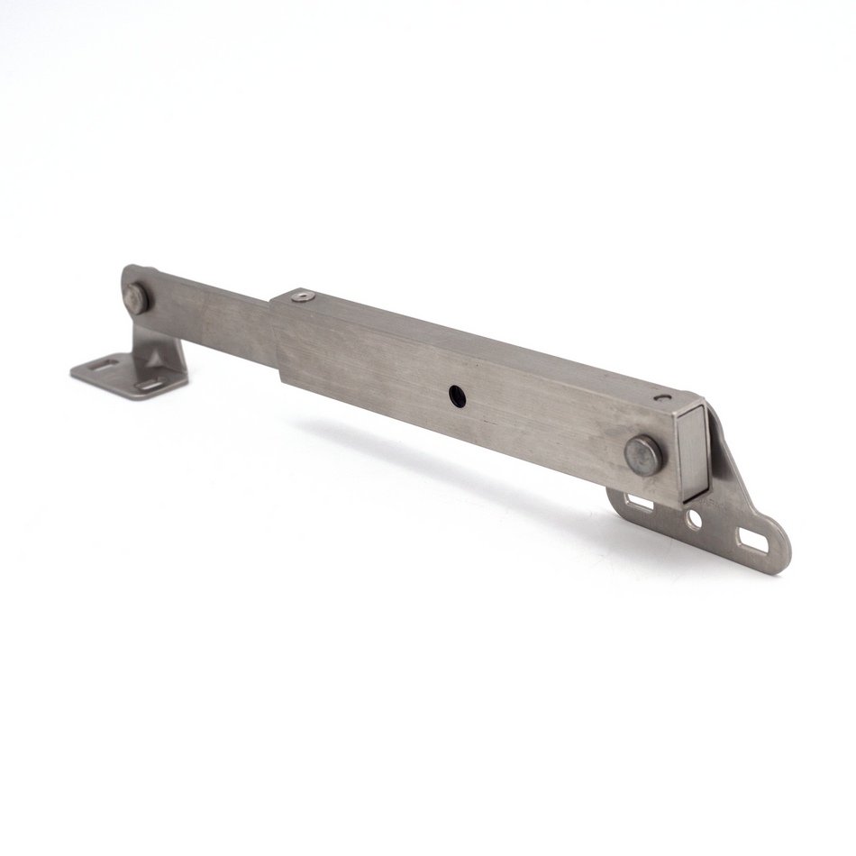 Sugatsune LB-200: 200mm Lid Stay - Satin Stainless Steel