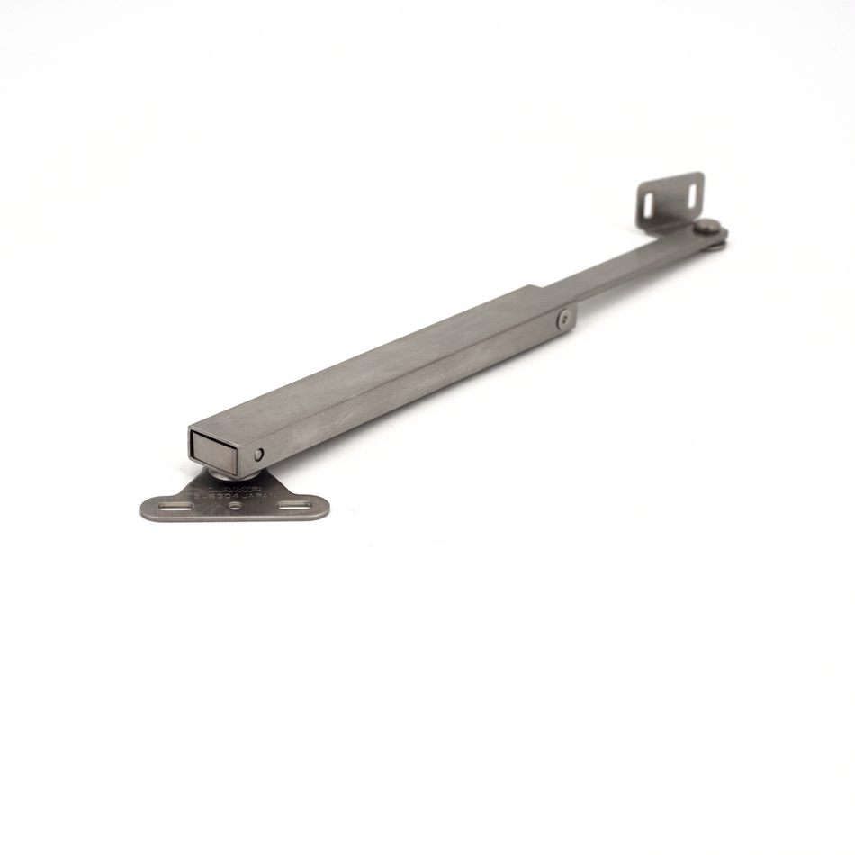 Sugatsune LB-215: 215mm Lid Stay - Polished Chrome/Satin Stainless Steel
