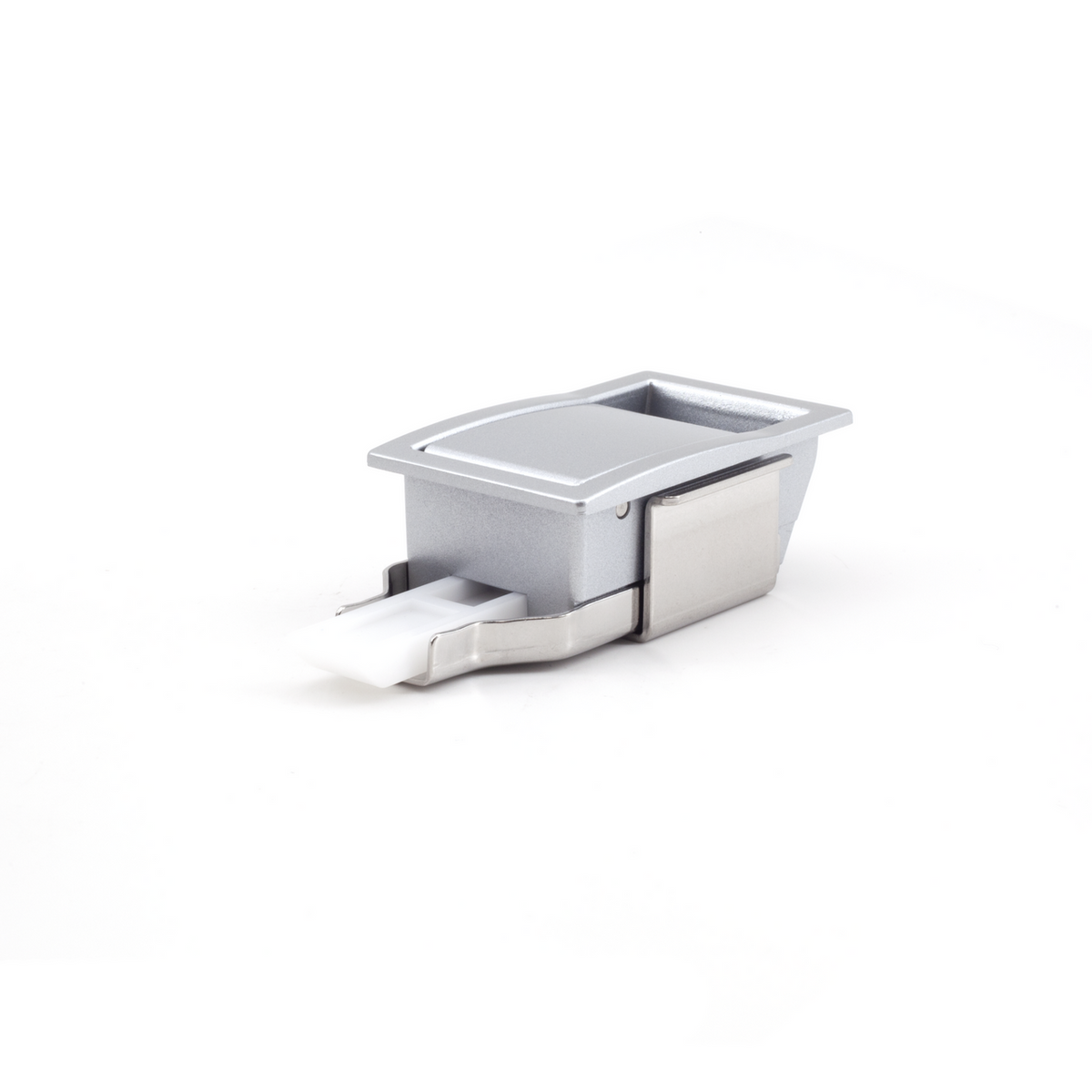 Sugatsune LC-65A: 58mm Flush Slam Latch - Stainless Steel/White