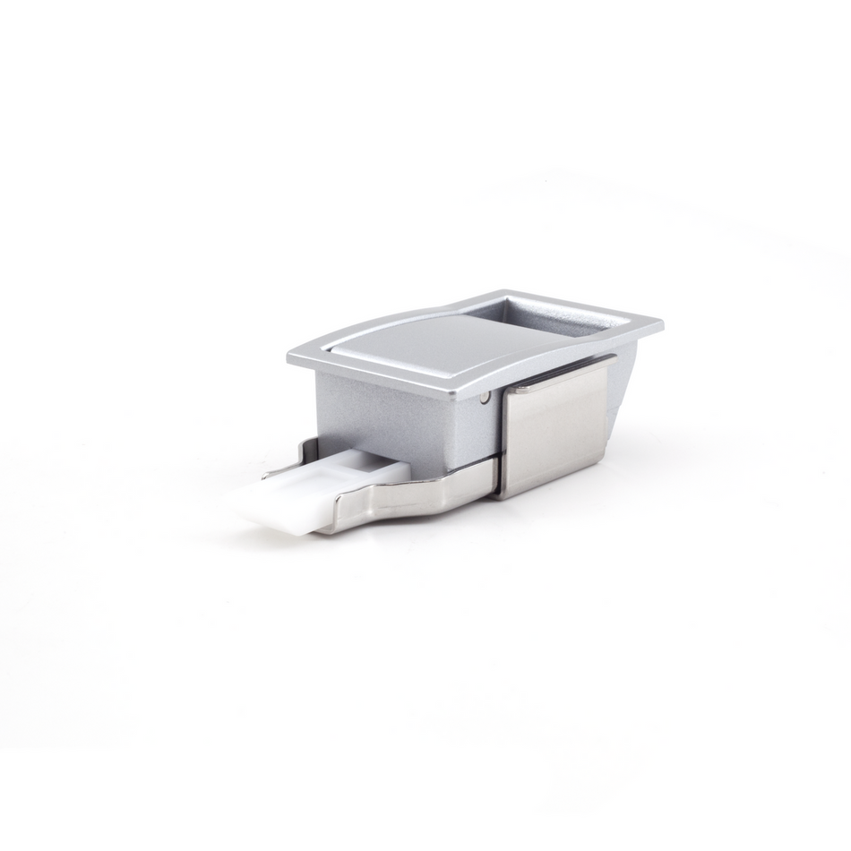 Sugatsune LC-65A: 58mm Flush Slam Latch - Stainless Steel/White