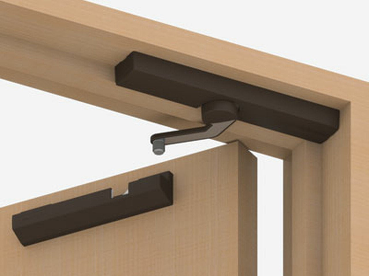 suga-LDD-S-L-WT Surface Mount Door damper image