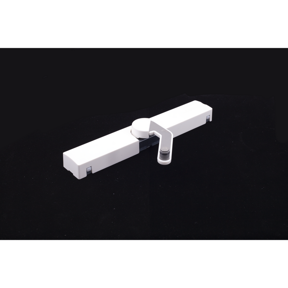 Sugatsune LDD-S-L/WT: Surface Mount Door Damper (left) - White