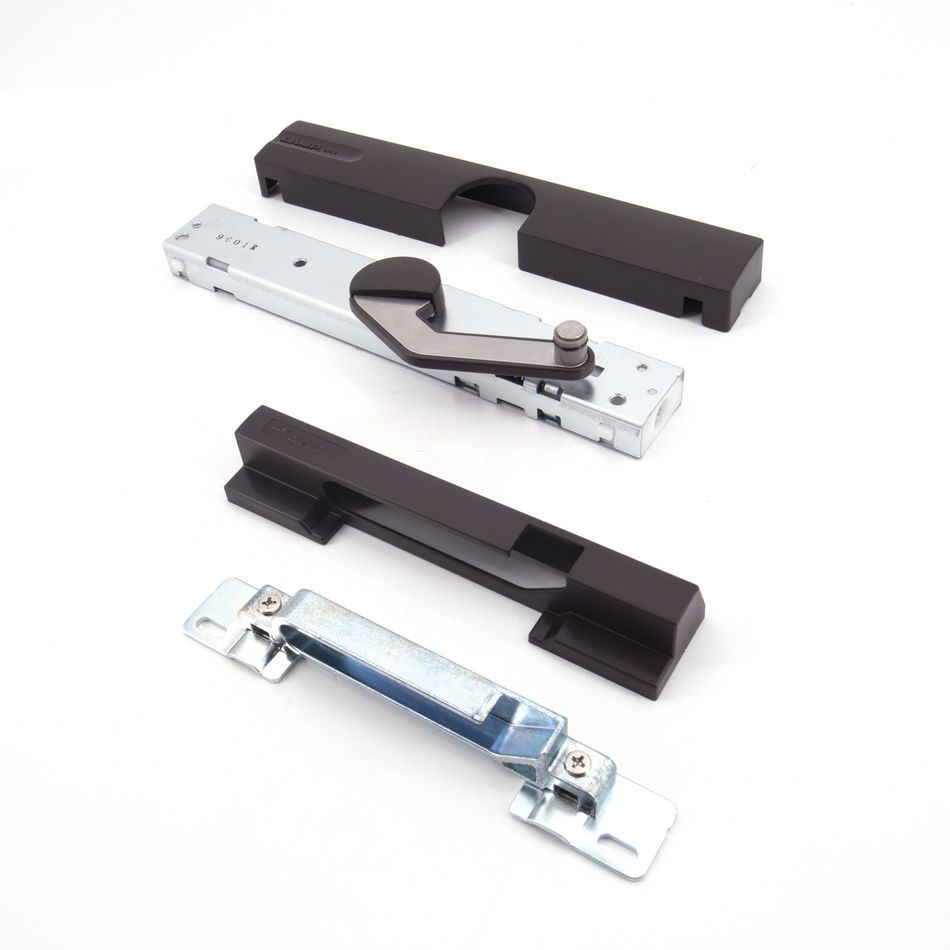 Sugatsune LDD-S-R/DBR: Surface Mount Door Damper (right) - Dark Brown