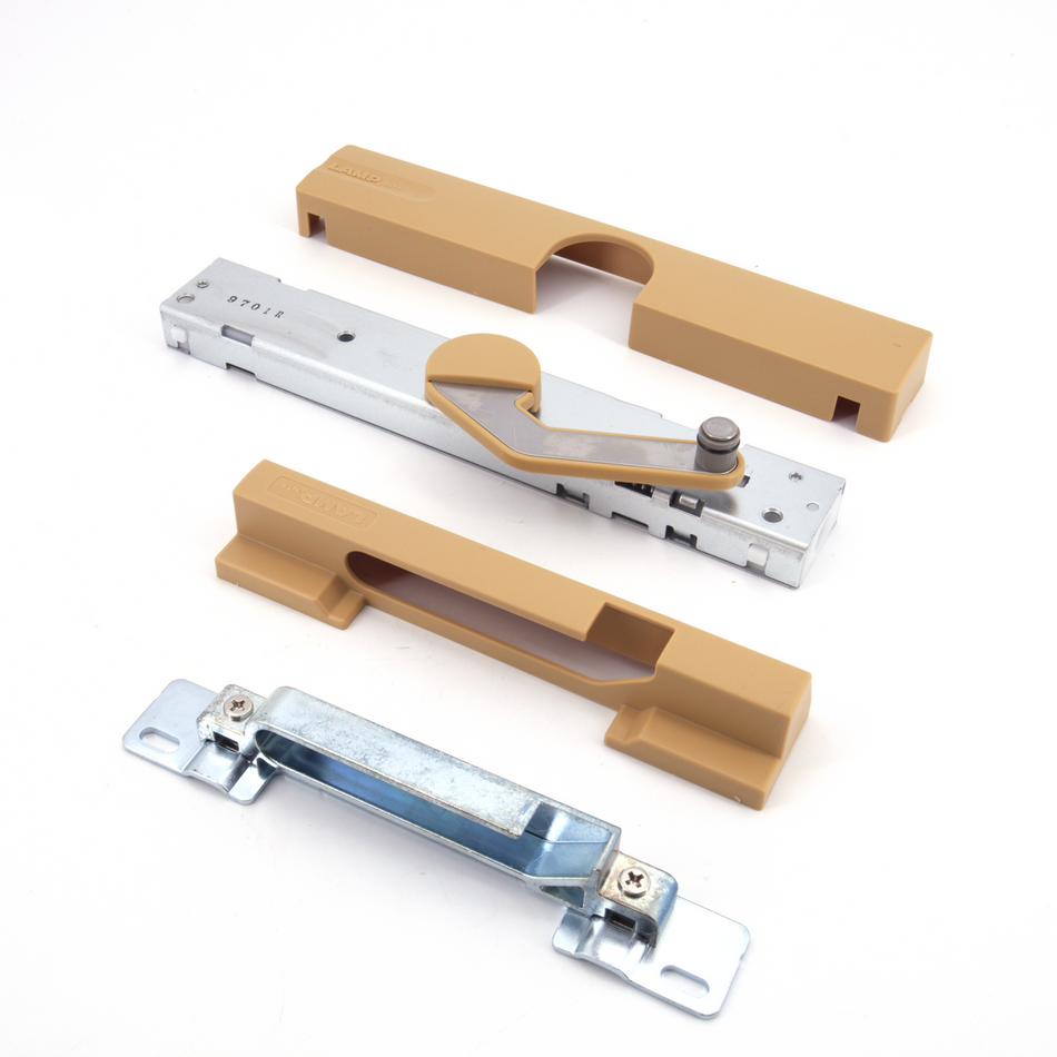 Sugatsune LDD-S-R/LBR: Surface Mount Door Damper (right) - Light Brown