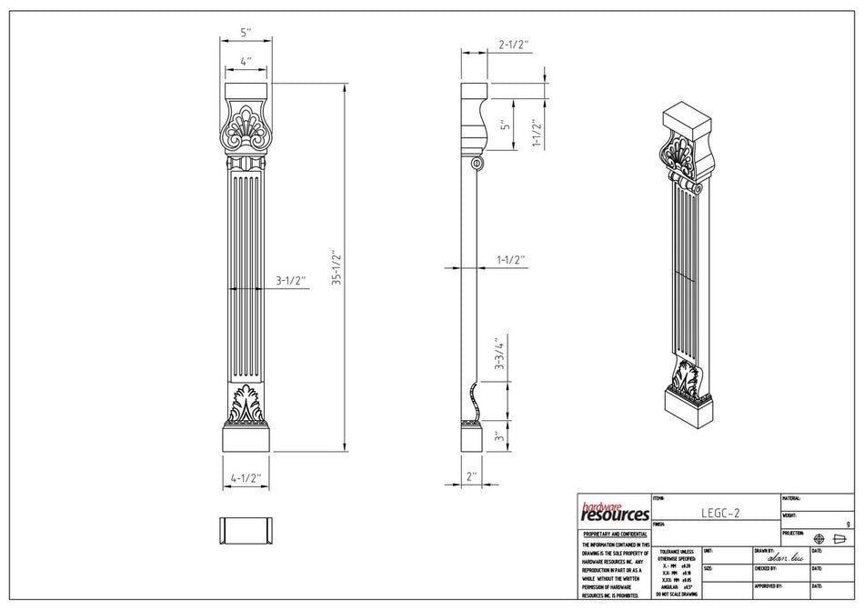 Specification Drawing