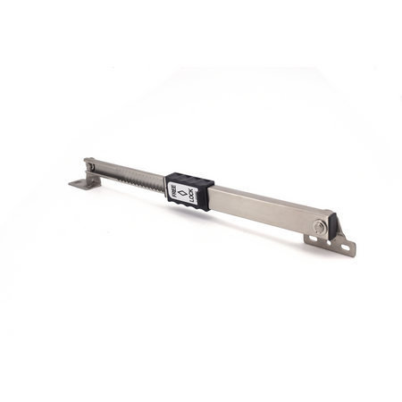 Sugatsune L-FS350A: 350mm Multi-Angle Lid Stay w/Lock - Satin Stainless Steel