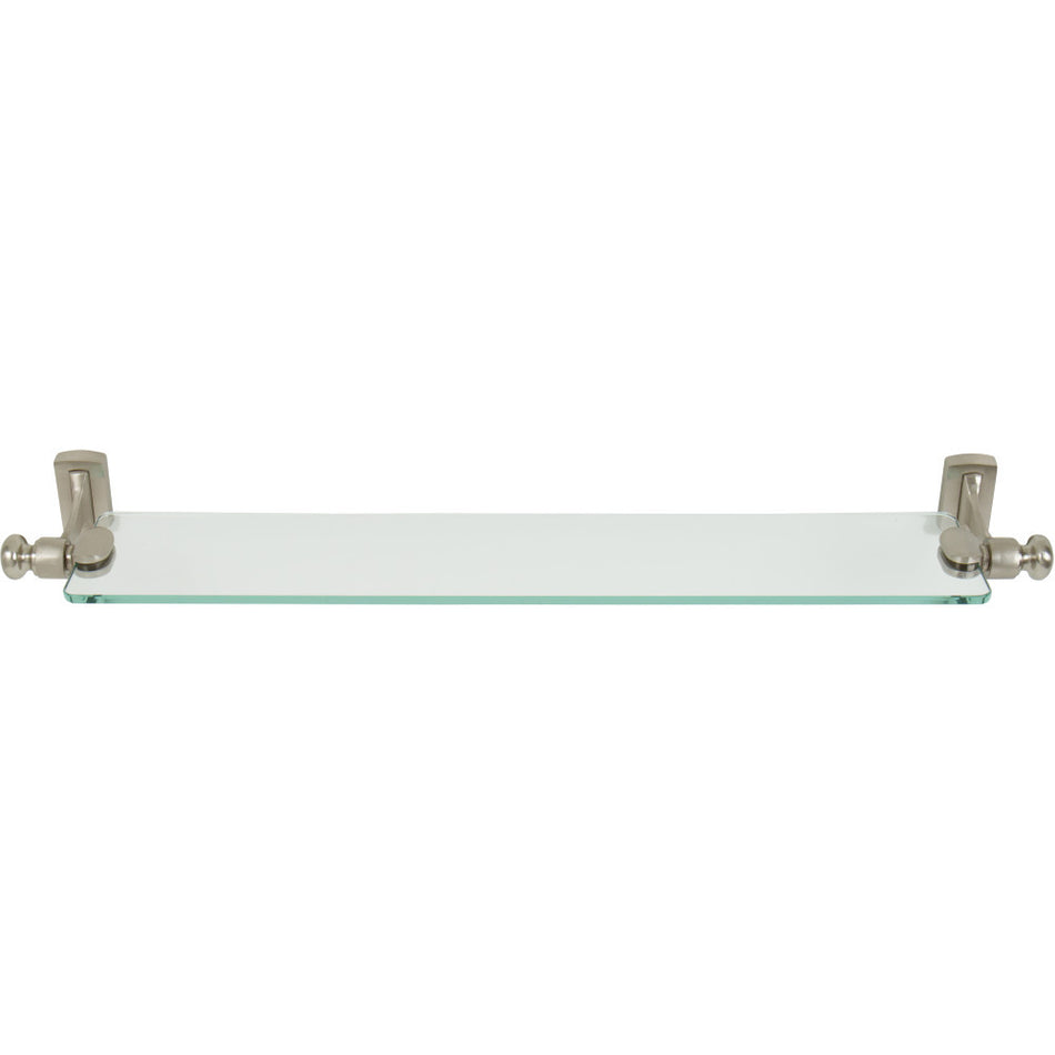 Atlas LGSF-BRN: 24" cc Legacy Bath Shelf - Brushed Nickel