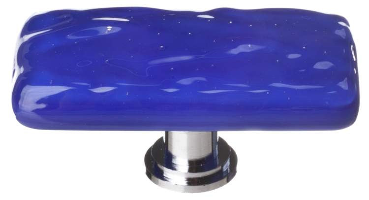 Sietto LK-221: 2" Glacier Cabinet Knob - Deep Cobalt Blue