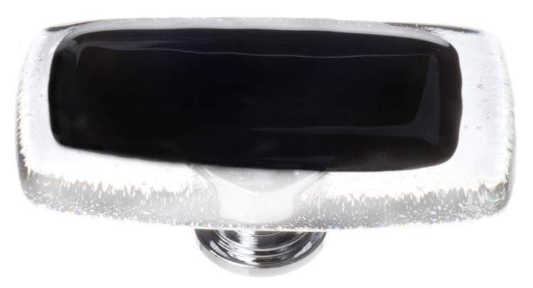 Sietto LK-700: 2" Reflective Cabinet Knob - Black