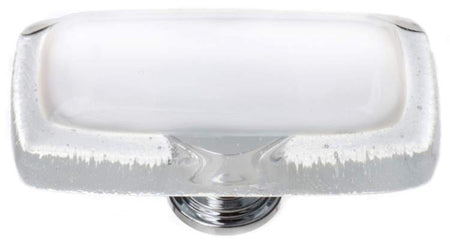 Sietto LK-701: 2" Reflective Cabinet Knob - White