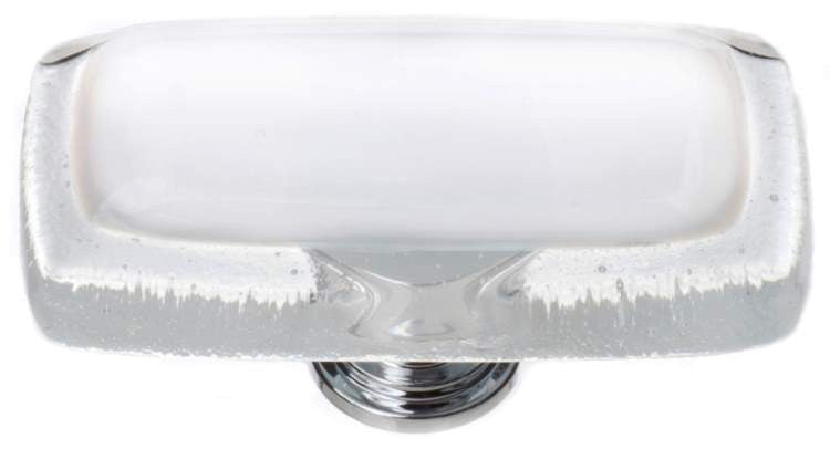 Sietto LK-701: 2" Reflective Cabinet Knob - White