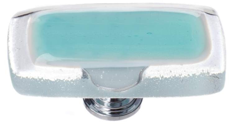 Sietto LK-708: 2" Reflective Cabinet Knob - Aqua