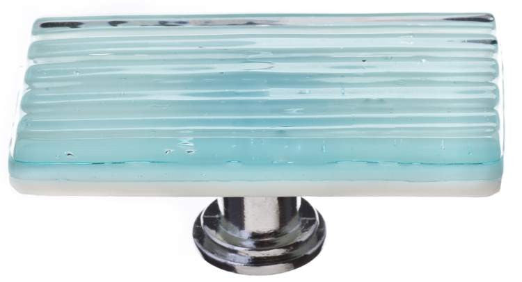 Sietto K-801: 1-1/4" Texture Cabinet Knob - Light Aqua