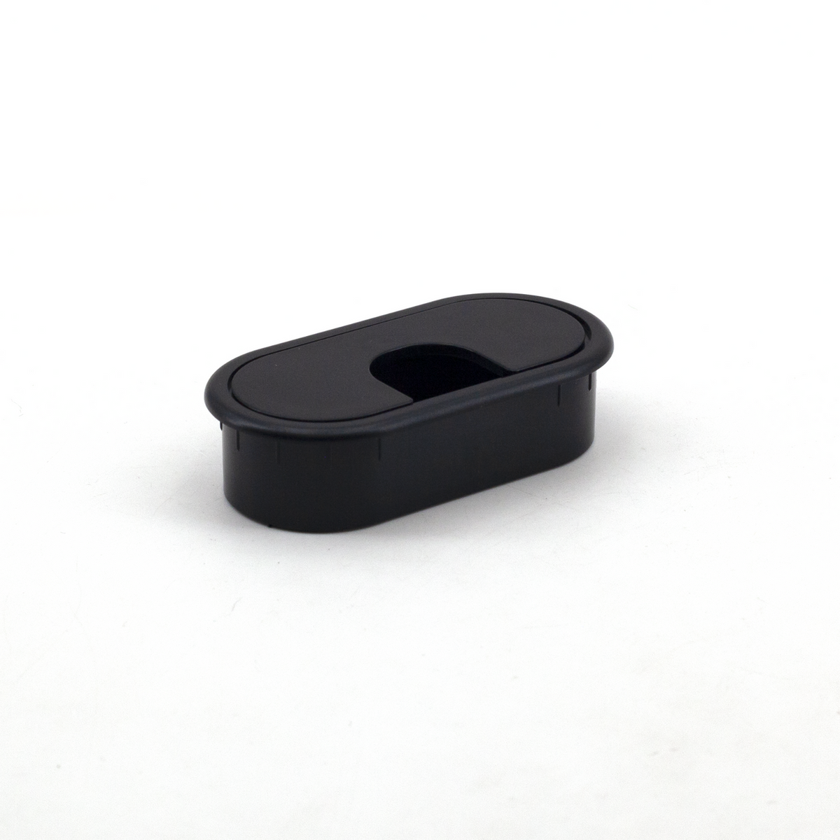 Sugatsune LN-72S-BLK: 72mm Single-Sided Cable Grommet - Black