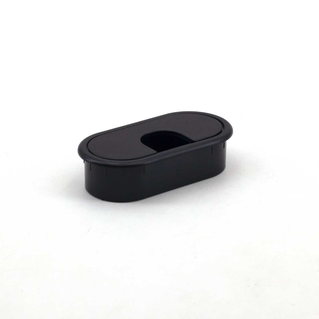 Sugatsune LN-72S-BLK: 72mm Single-Sided Cable Grommet - Black