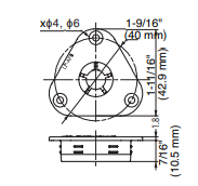Sugatsune LP-AF8A: Fastmount Low Profile Autofit Clip - Female