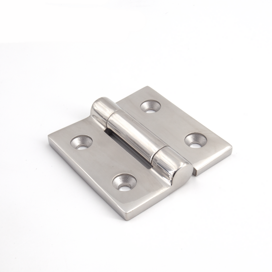 Sugatsune LSF-65: 65 x 65mm Butt Hinge - Mirror Stainless Steel