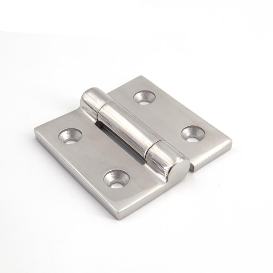 Sugatsune LSF-75: 75 x 75mm Butt Hinge - Mirror Stainless Steel