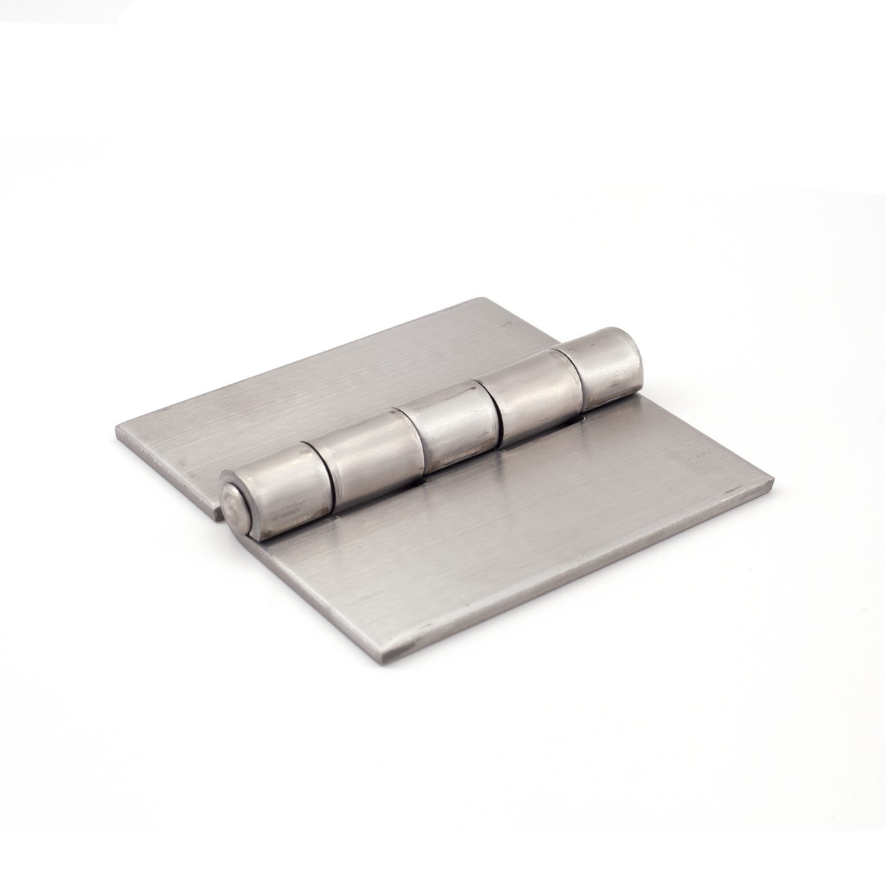 Sugatsune LSK-1157-5: 4" x 3-7/8" Weld-On Butt Hinge - Satin Stainless Steel