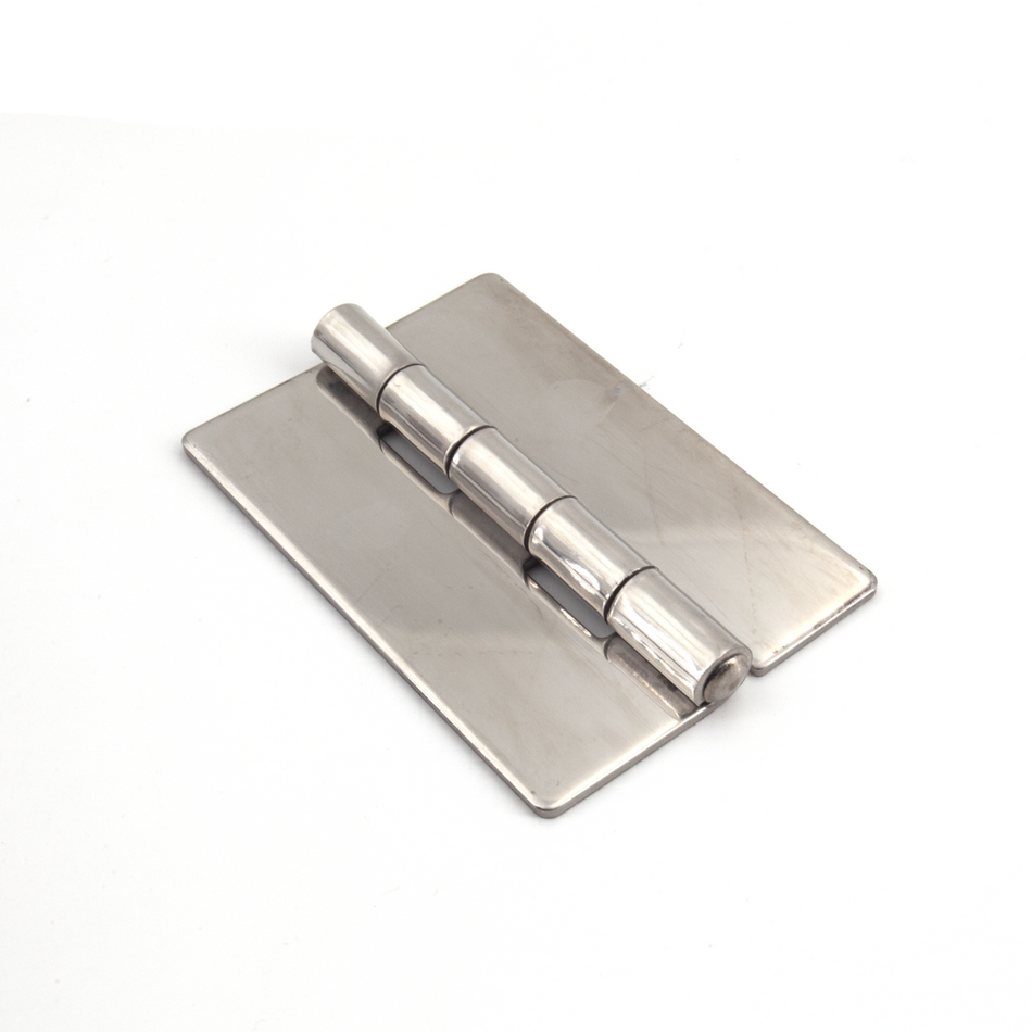 Sugatsune LSA-75: 75 x 50mm Butt Hinge (weld-on) - Mirror Stainless Steel